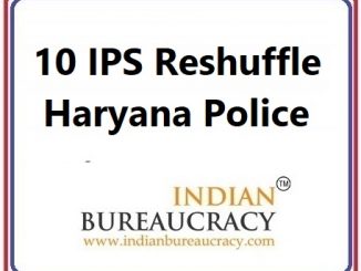 10 IPS Transfer in Haryana Police