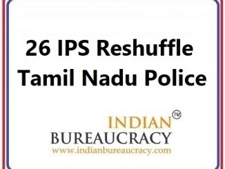 26 IPS Transfer in Tamil Nadu Police