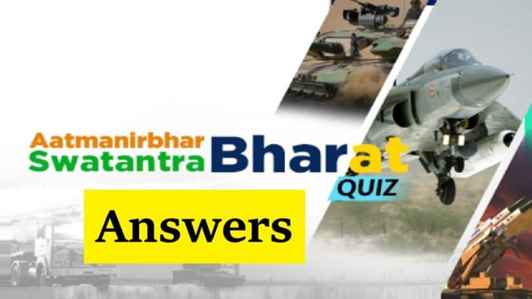 Atmanirbhar Bharat – Swatantra Bharat’ quiz on MyGov