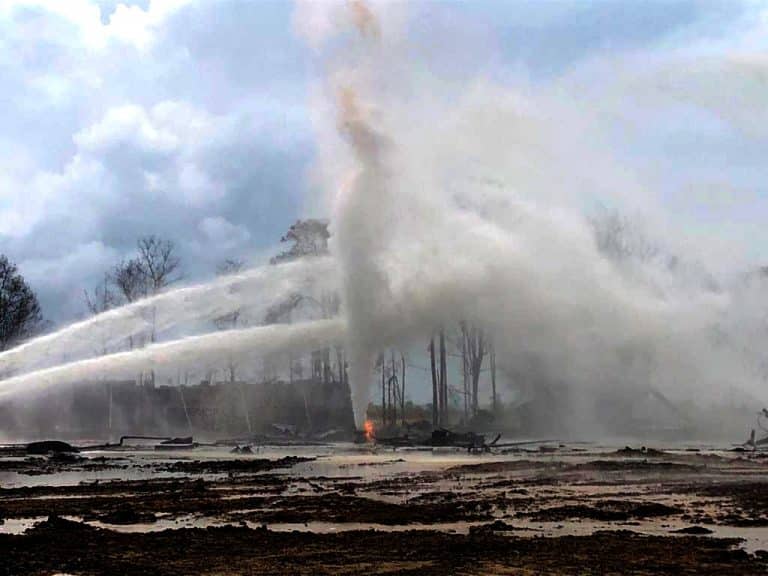 Blowout in Gas Well of Oil India at Baghjan, Tinsukia