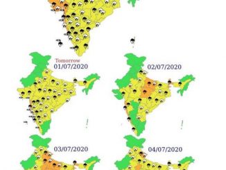 Fairly widespread rainfall activity to continue over East UP, Bihar, WB & Sikkim