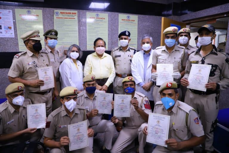 Harsh Vardhan inaugurates COVID19 Plasma Donation Campaign at AIIMS, Delhi
