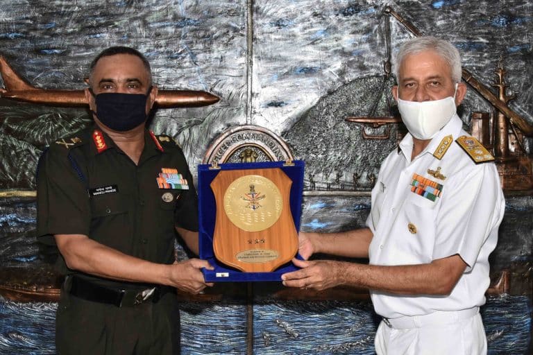 Lt Gen Manoj Pande CINCAN visits ENC
