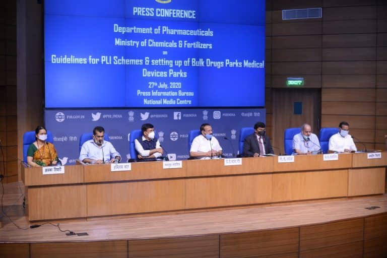 Sadananda Gowda launches Schemes and announces guidelines paving way for setting up of Bulk Drugs