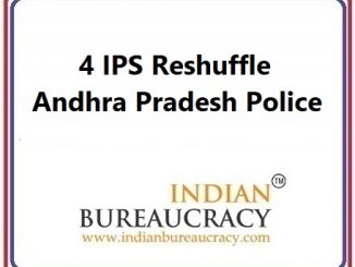 4 IPS Resuffle in Andhra Pradesh Police