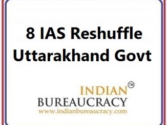 8 IAS Transfer in Uttarakhand Govt
