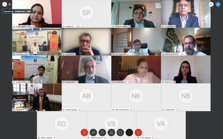 Anurag Thakur participates in CBIC Web interaction on “In Bond Manufacturing