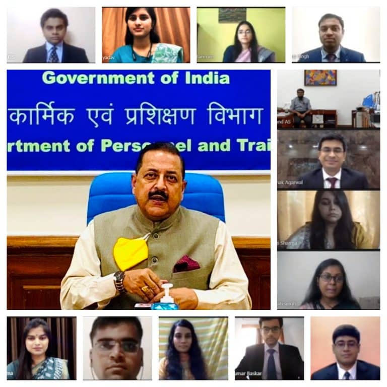 Dr Jitendra Singh interacts with All India Toppers of Civil Services Exam 2019 in New Delhi
