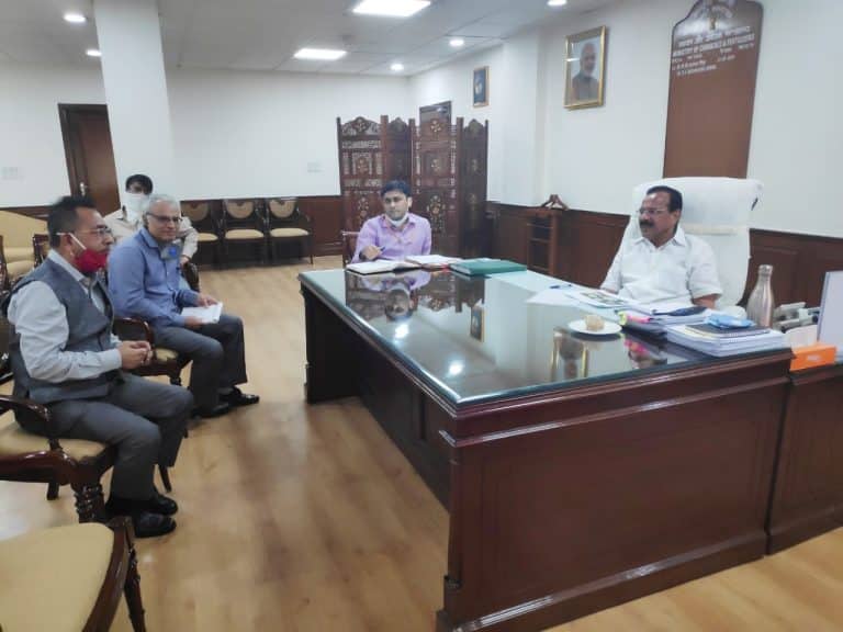 Gowda reviewed the progress of three upcoming project's of HURL