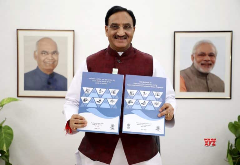 HRD Minister virtually launched UGC Guidelines