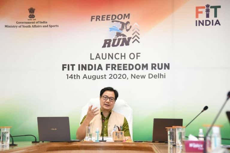 Kiren Rijiju virtually launches the Fit India Freedom Run