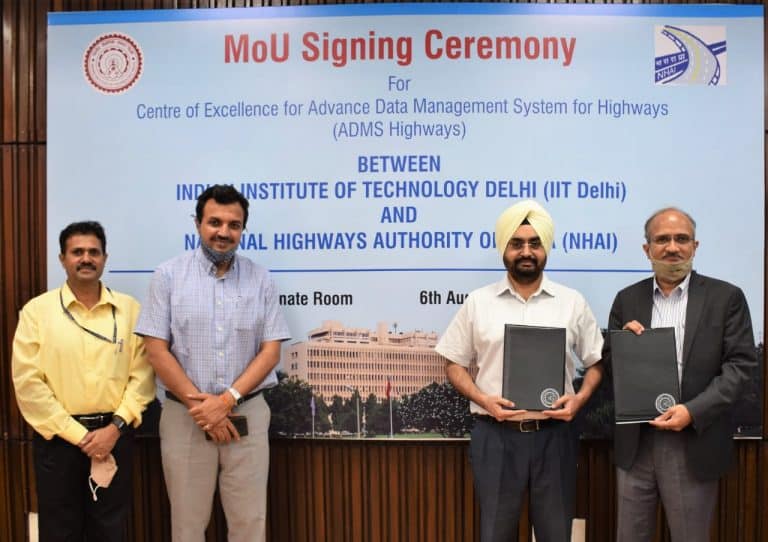NHAI Signs MoU with IIT Delhi for Setting UP CenNHAI Signs MoU with IIT Delhi for Setting UP Center of Excellenceter of Excellence