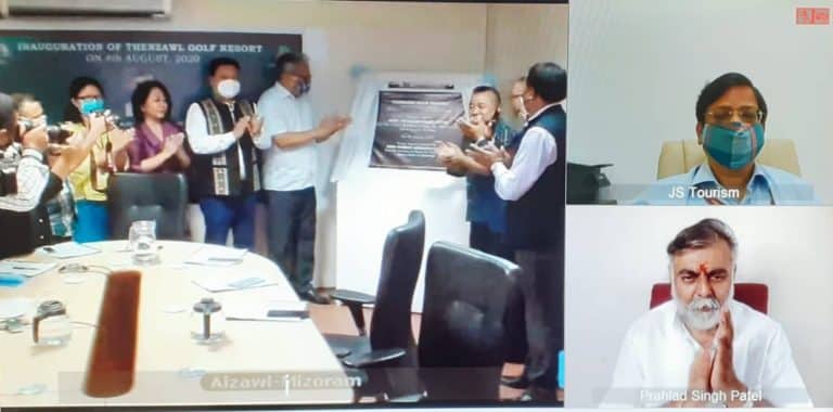 Prahlad Singh Patel inaugurates world class “Thenzawl Golf Resort
