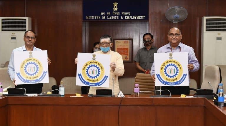 Santosh Gangwar launches Logo of Labour Bureau