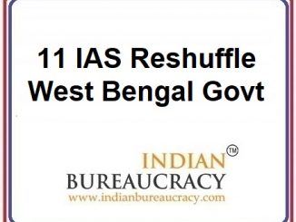 11 IAS Transfer in West Bengal Govt