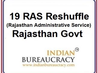 19 RAS Transfer in rajasthan Govt