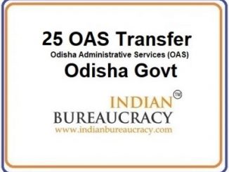 25 OAS Transfer in Odisha Govt