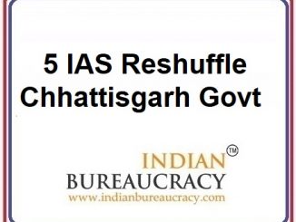 5 ias transfer in Chhattisgarh govt