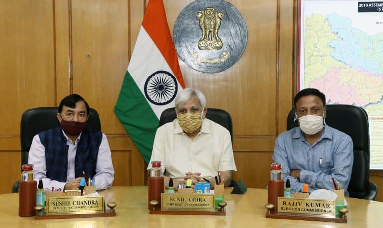 ECI formally welcomes Election Commissioner Rajiv Kumar