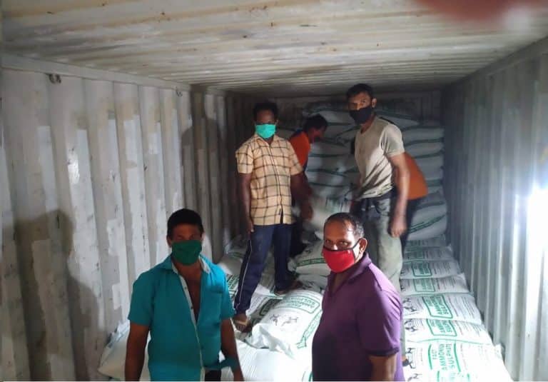 FACT is sending another 20 containers of 560 MT Ammonium Sulphate to Haldia