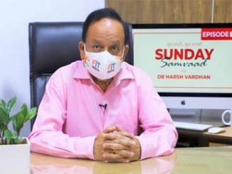 Harsh Vardhan interacts with social media users during Sunday Samvaad-3