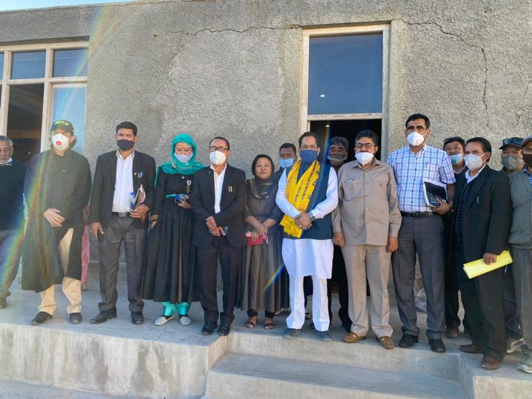 Mukhtar Abbas Naqvi on a two-day visit to the Union Territory of Ladakh