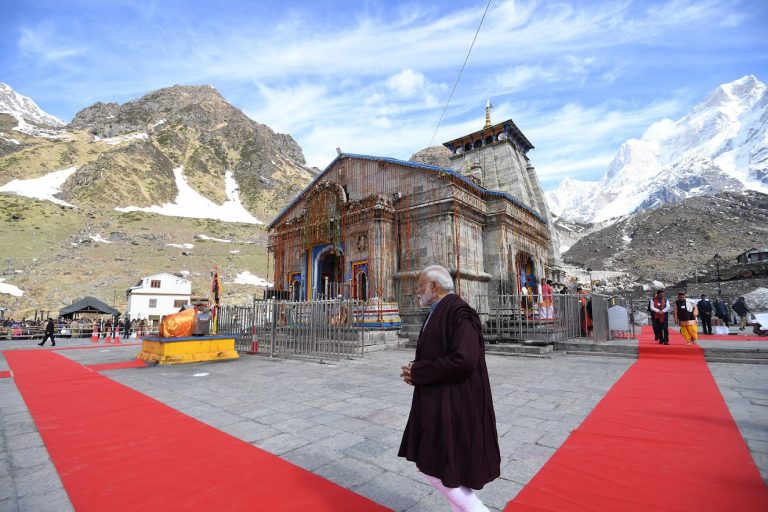 PM reviewed ongoing development work at Kedarnath Dham