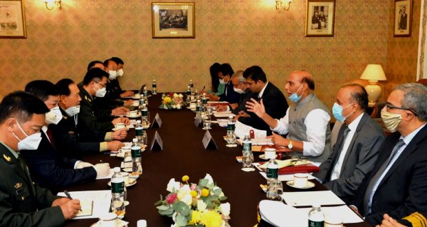 Raksha Mantri Shri Rajnath Singh meets Chinese Defence Minister at latter’s request on the sidelines Raksha Mantri Shri Rajnath Singh meets Chinese Defence Minister at latter’s request on the sidelines