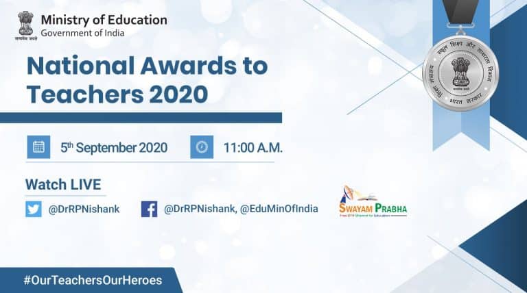 Ram Nath Kovind to virtually confer the National Award to Teachers to 47 awardees