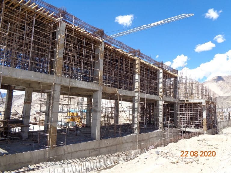 Utility Building under construction
