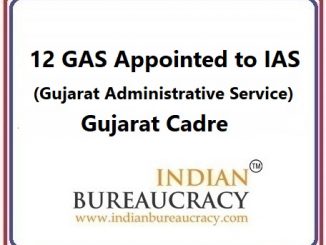 12 GAS promoted to IAS, Gujarat