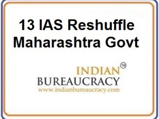 13 IAS Transfer in Maharashtra Govt