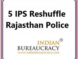 5 IPS Transfer in Rajasthan Police