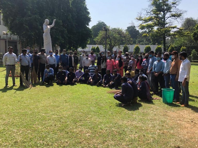Department of Justice organises “Shramdan” drive to commemorate the Birth Anniversary of Mahatma Gandhi