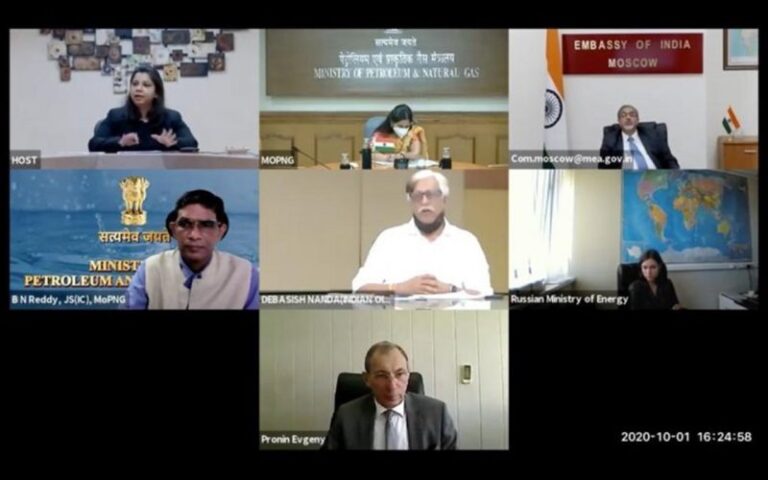 First ever India-Russia Webinar on Use of Natural Gas
