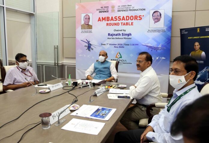 Raksha Mantri Shri Rajnath Singh chairs Ambassadors’ Round-table Virtual Conference on Aero India