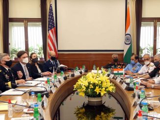 Raksha Mantri holds bilateral delegation level meeting