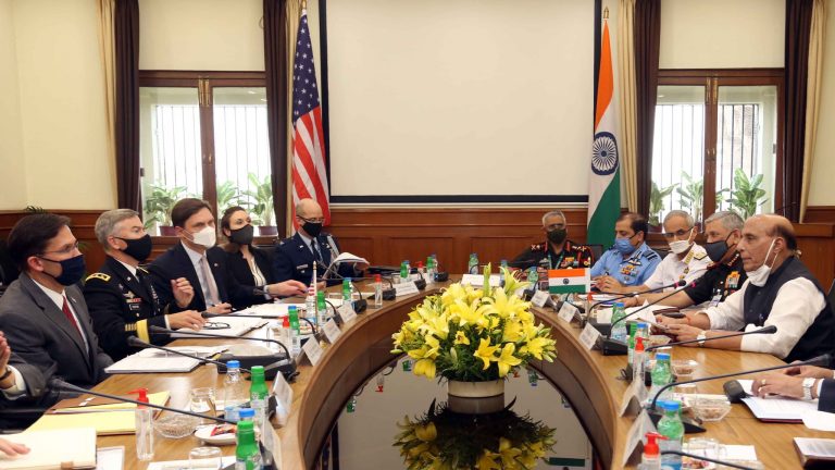 Raksha Mantri holds bilateral delegation level meeting