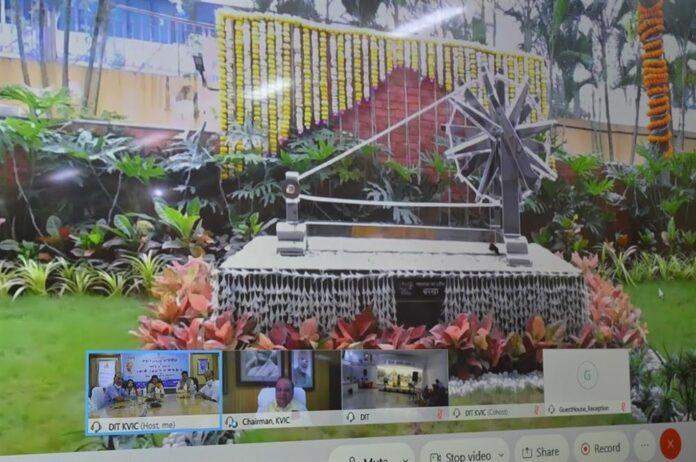 Unveiling of Charkha at KVIC Central Office in Mumbai