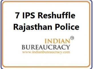 7 IPS Transfer in Rajasthan Police