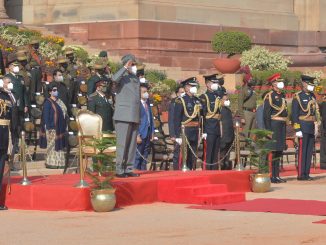 Ceremonial change-over of the Army Guard Battalion