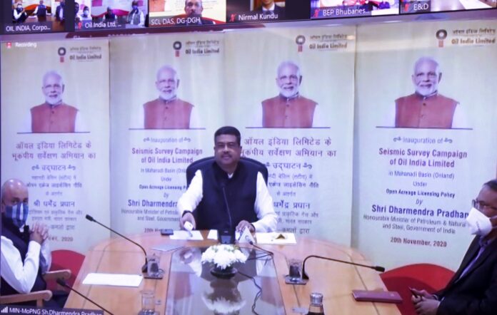 Dharmendra Pradhan inaugurates OIL’s Seismic Survey Campaign