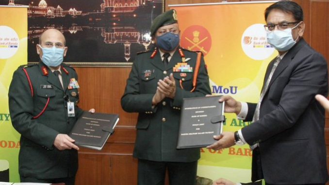 Indian Army signs MoU with Bank of Baroda