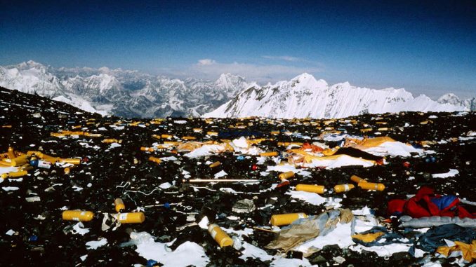 Microplastics near the top of Mount Everest too