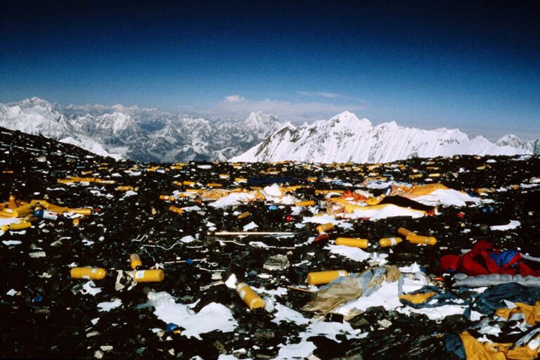 Microplastics near the top of Mount Everest too