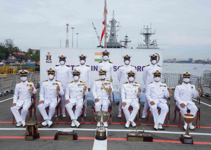 PASSING OUT OF OFFICER TRAINEES AT NAVAL BASE