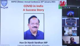 Harsh Vardhan addresses BAPIO Wales Annual Conference