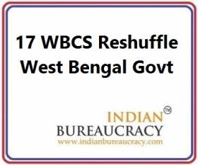 17 WBCS Offices Transfer in West Bengal Govt