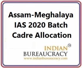 Assam-Meghalaya 2020 Batch IAS