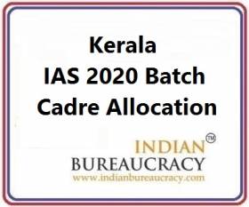 Kerala 2020 Batch IAS